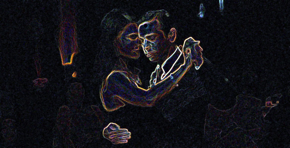 carlos gardel photo stylized